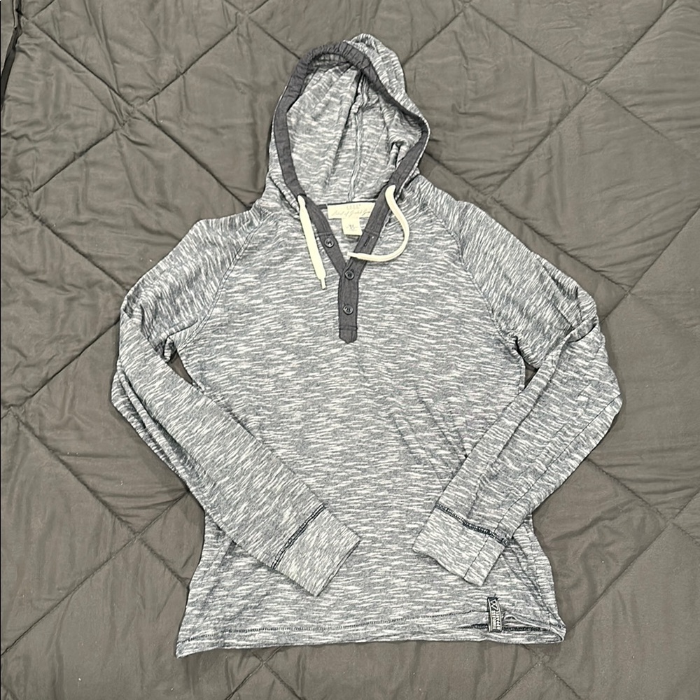 Gray Hooded Men's Shirt